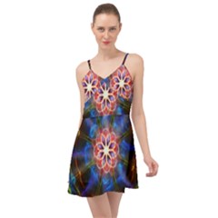 Mandala Pattern Kaleidoscope Summer Time Chiffon Dress