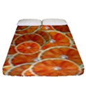 Oranges Background Texture Pattern Fitted Sheet (King Size) View1