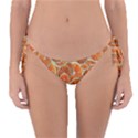 Oranges Background Texture Pattern Reversible Bikini Bottom View1