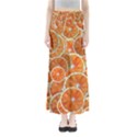 Oranges Background Texture Pattern Full Length Maxi Skirt View1