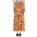 Oranges Background Texture Pattern Full Length Maxi Skirt View2