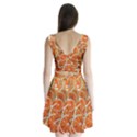 Oranges Background Texture Pattern Split Back Mini Dress  View2