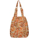 Oranges Background Texture Pattern Center Zip Backpack View1