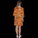 Oranges Background Texture Pattern Velour Kimono Dress View4