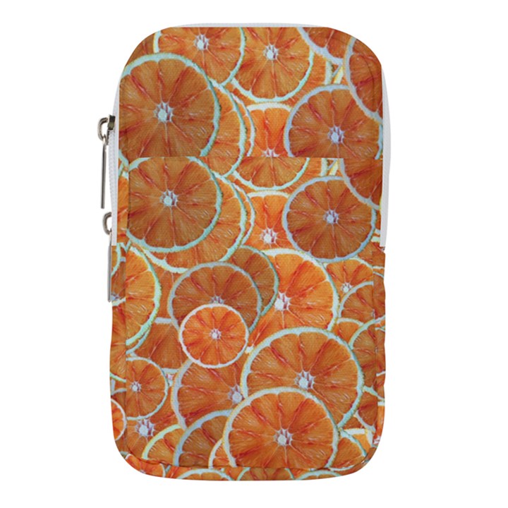 Oranges Background Texture Pattern Waist Pouch (Large)