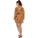 Oranges Background Texture Pattern Long Sleeve Kimono View2