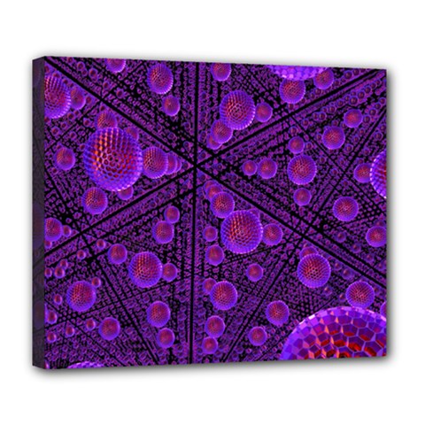 Spheres Combs Structure Regulation Deluxe Canvas 24  X 20  (stretched) by Simbadda