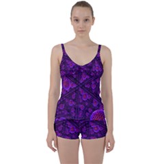 Spheres Combs Structure Regulation Tie Front Two Piece Tankini by Simbadda