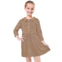 Paper Texture Background Kids  Quarter Sleeve Shirt Dress View1