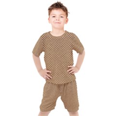 Paper Texture Background Kids  Tee And Shorts Set