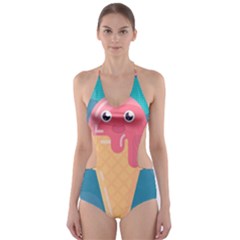 Vector Ice Cut-out One Piece Swimsuit by Bajindul