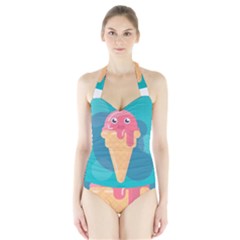 Vector Ice Halter Swimsuit by Bajindul