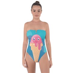 Vector Ice Tie Back One Piece Swimsuit by Bajindul