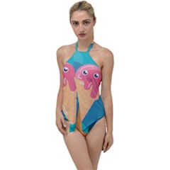 Vector Ice Go With The Flow One Piece Swimsuit by Bajindul