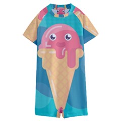 Vector Ice Kids  Boyleg Half Suit Swimwear