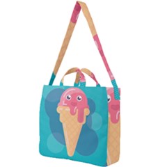 Vector Ice Square Shoulder Tote Bag