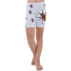 Insect Spider Wildlife Kids  Lightweight Velour Capri Yoga Leggings by Mariart