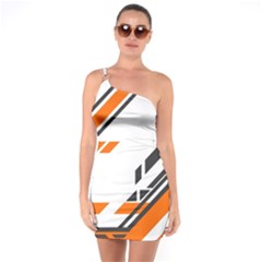 Abstract Art Pattern One Soulder Bodycon Dress by Vaneshart