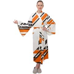 Abstract Art Pattern Maxi Velour Kimono by Vaneshart