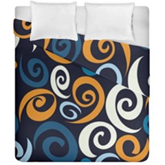 Colorful Curves Pattern Duvet Cover Double Side (california King Size) by Vaneshart