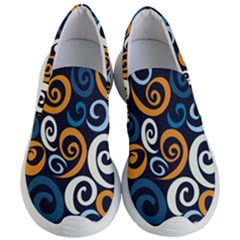 Colorful Curves Pattern Women s Lightweight Slip Ons by Vaneshart