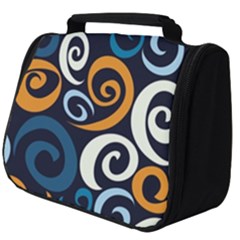 Colorful Curves Pattern Full Print Travel Pouch (big) by Vaneshart