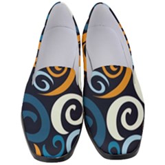 Colorful Curves Pattern Women s Classic Loafer Heels by Vaneshart