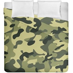 Army Camo Pattern Duvet Cover Double Side (king Size) by Vaneshart