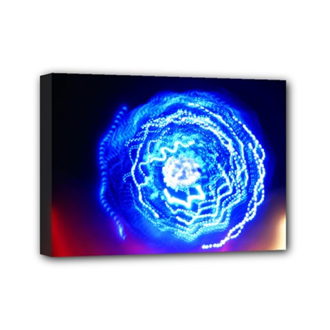 Light Circle Ball Sphere Organ Shape Physics Volgariver Ununseptium Z117 Unoptanium Island Mini Canvas 7  X 5  (stretched) by Vaneshart