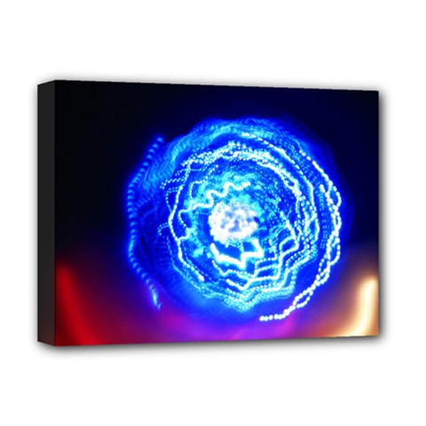 Light Circle Ball Sphere Organ Shape Physics Volgariver Ununseptium Z117 Unoptanium Island Deluxe Canvas 16  X 12  (stretched)  by Vaneshart