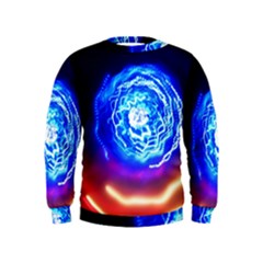 Light Circle Ball Sphere Organ Shape Physics Volgariver Ununseptium Z117 Unoptanium Island Kids  Sweatshirt by Vaneshart