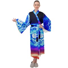 Light Circle Ball Sphere Organ Shape Physics Volgariver Ununseptium Z117 Unoptanium Island Maxi Velour Kimono by Vaneshart