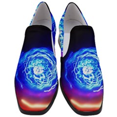 Light Circle Ball Sphere Organ Shape Physics Volgariver Ununseptium Z117 Unoptanium Island Women Slip On Heel Loafers by Vaneshart