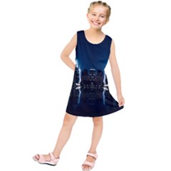 Night City Landscape Kids  Tunic Dress by Vaneshart