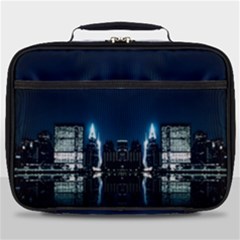 Night City Landscape Full Print Lunch Bag by Vaneshart