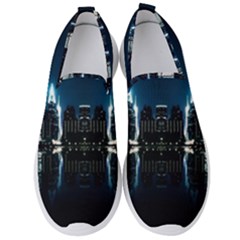 Night City Landscape Men s Slip On Sneakers by Vaneshart