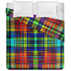 Plaid 6 Duvet Cover Double Side (california King Size) by ArtworkByPatrick