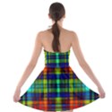 Plaid 6 Strapless Bra Top Dress View2