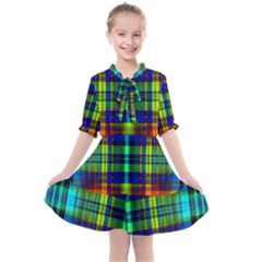 Plaid 6 Kids  All Frills Chiffon Dress by ArtworkByPatrick