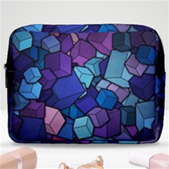 Geometric Pattern Make Up Pouch (large) by Vaneshart