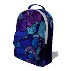 Geometric Pattern Flap Pocket Backpack (large) by Vaneshart