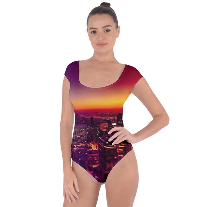 Buiding City Short Sleeve Leotard 