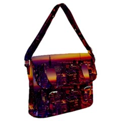 Buiding City Buckle Messenger Bag by Vaneshart