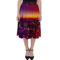 Buiding City Classic Midi Skirt by Vaneshart