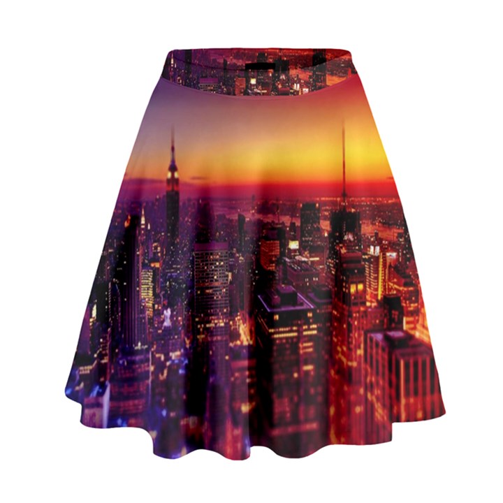 Buiding City High Waist Skirt