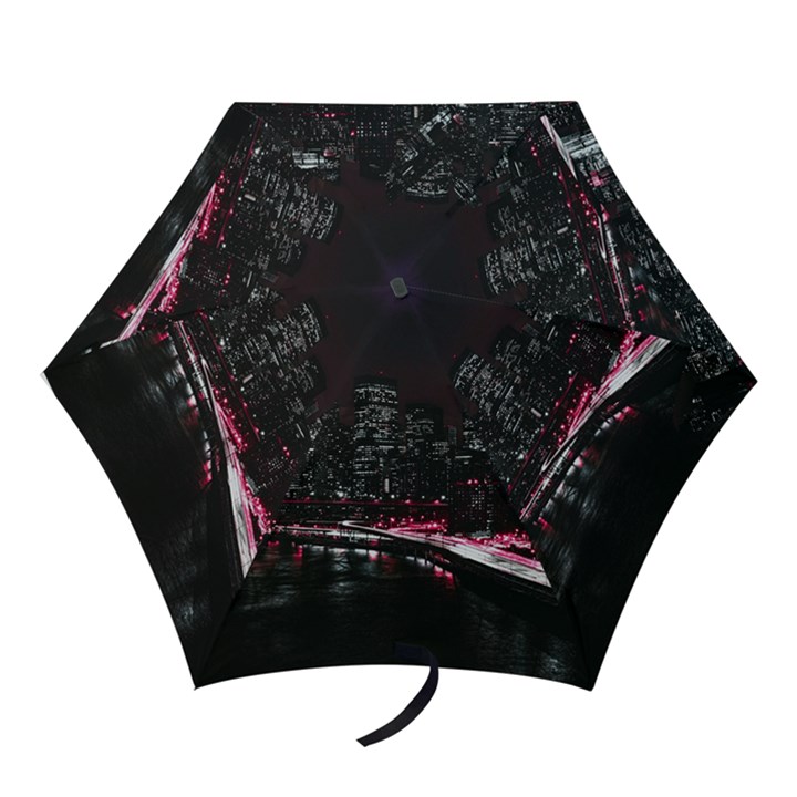 New York City Night Mini Folding Umbrellas