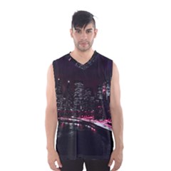 New York City Night Men s Sportswear by Vaneshart