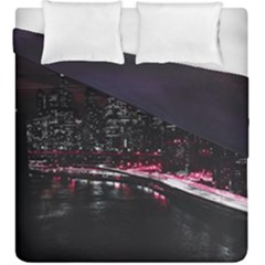 New York City Night Duvet Cover Double Side (king Size) by Vaneshart