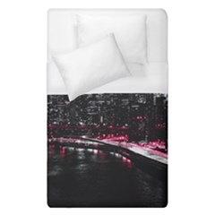 New York City Night Duvet Cover (single Size) by Vaneshart