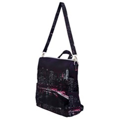 New York City Night Crossbody Backpack by Vaneshart